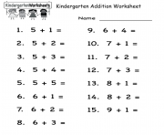 kindergarten worksheets printable